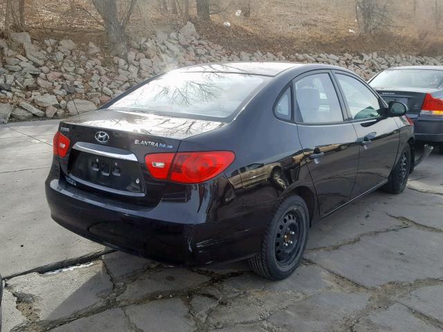 KMHDU4ADXAU858094 - 2010 HYUNDAI ELANTRA BL BLACK photo 4