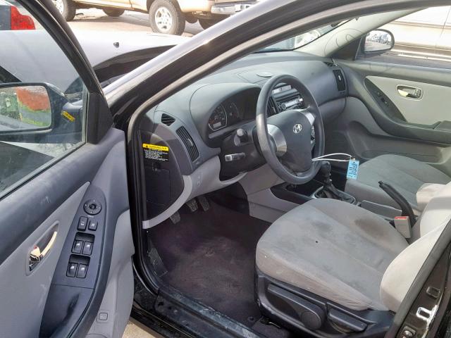 KMHDU4ADXAU858094 - 2010 HYUNDAI ELANTRA BL BLACK photo 9