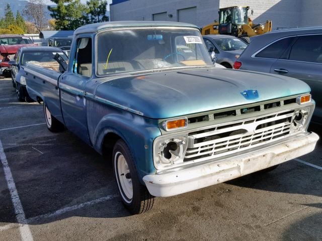 F10AR886888 - 1966 FORD F-100 TEAL photo 1