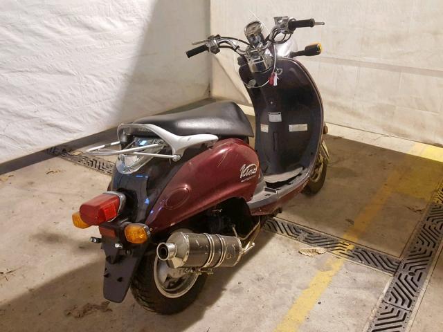 LPRSE13Y15A301342 - 2005 YAMAHA XC125 V BURGUNDY photo 4