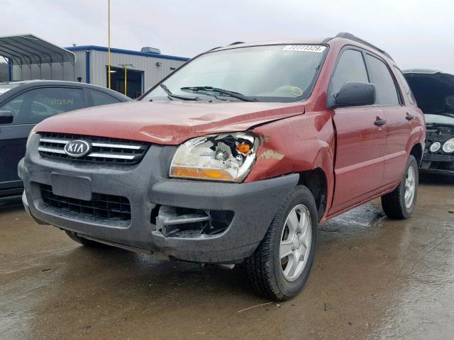 KNDJF724767185224 - 2006 KIA NEW SPORTA RED photo 2