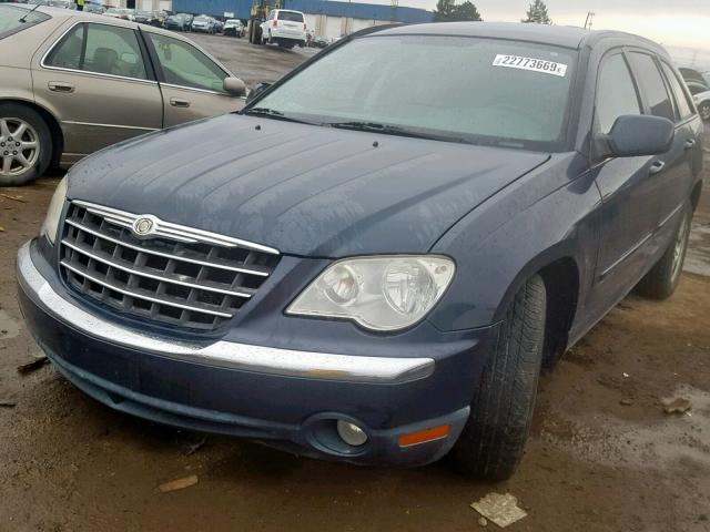 2A8GM68X17R263601 - 2007 CHRYSLER PACIFICA T BLUE photo 2