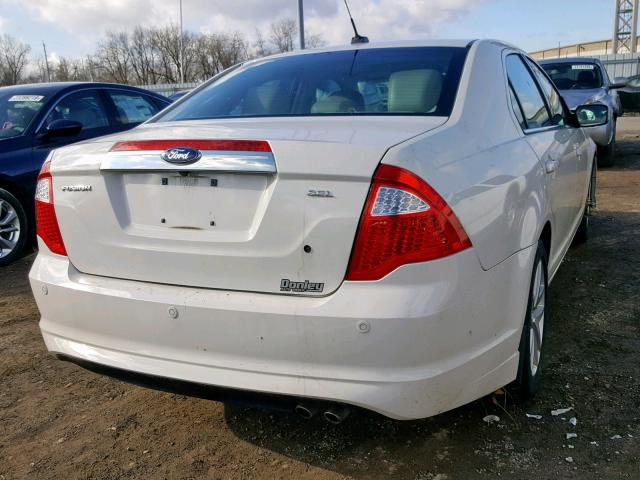 3FAHP0JA8CR191666 - 2012 FORD FUSION SEL WHITE photo 4