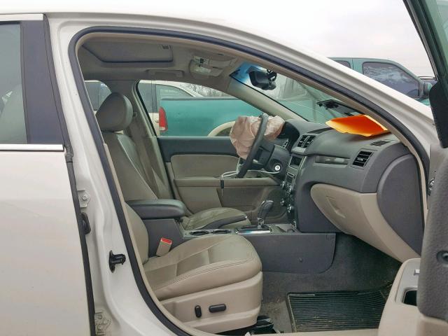 3FAHP0JA8CR191666 - 2012 FORD FUSION SEL WHITE photo 5