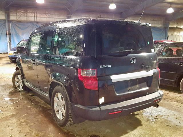 5J6YH28799L000755 - 2009 HONDA ELEMENT EX BLACK photo 3