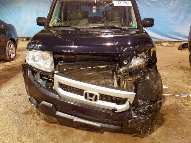 5J6YH28799L000755 - 2009 HONDA ELEMENT EX BLACK photo 9