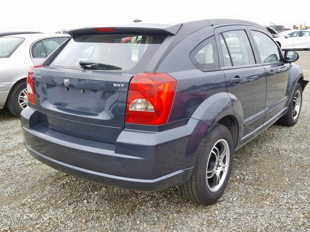 1B3HB48B97D576619 - 2007 DODGE CALIBER SX BLUE photo 4