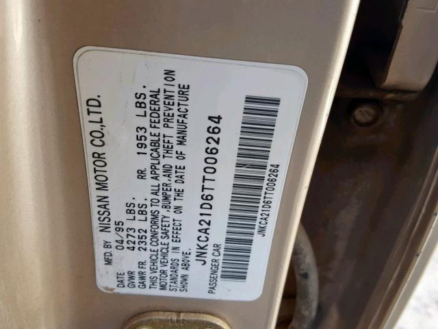 JNKCA21D6TT006264 - 1996 INFINITI I30 Bej foto 10