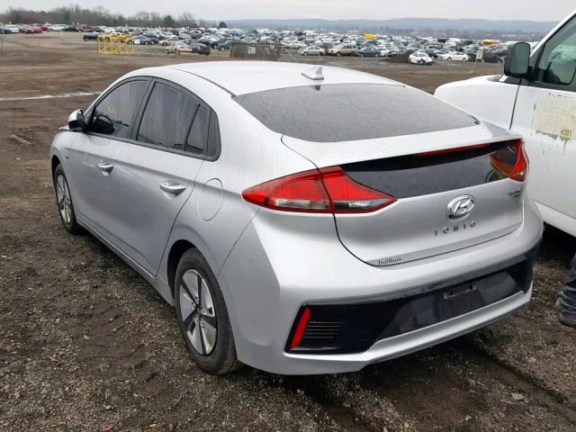 KMHC65LC0HU048015 - 2017 HYUNDAI IONIQ BLUE SILVER photo 3