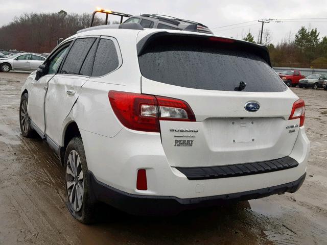 4S4BSETC4H3409551 - 2017 SUBARU OUTBACK TO WHITE photo 3