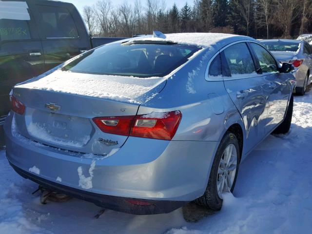 1G1ZE5ST0HF193846 - 2017 CHEVROLET MALIBU LT BLUE photo 4