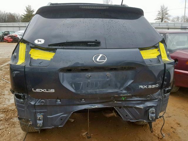 2T2HA31UX4C014336 - 2004 LEXUS RX 330 CHARCOAL photo 9