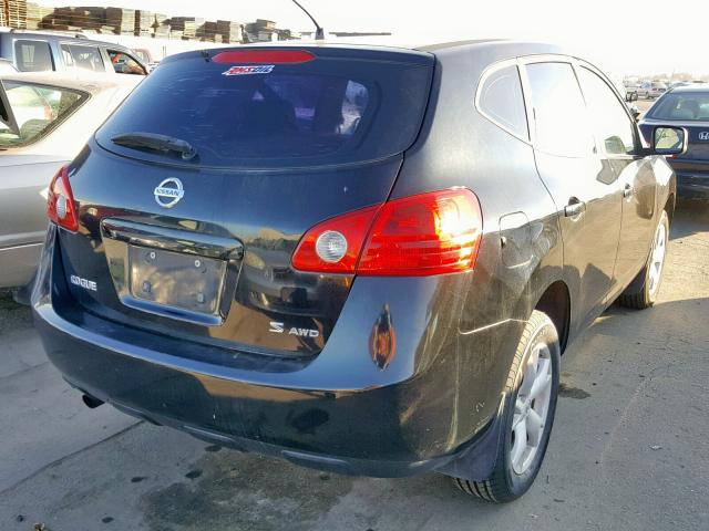 JN8AS58V08W105548 - 2008 NISSAN ROGUE S BLACK photo 4