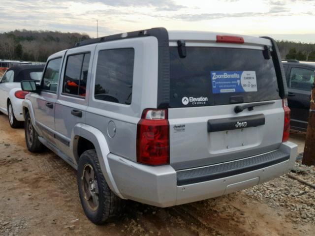 1J8HH48K06C219887 - 2006 JEEP COMMANDER Gümüş foto 3