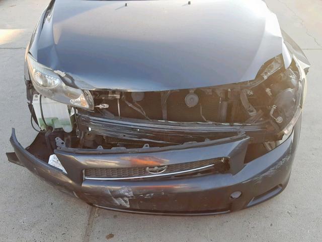 JTKDE167570183282 - 2007 TOYOTA SCION TC CHARCOAL photo 9