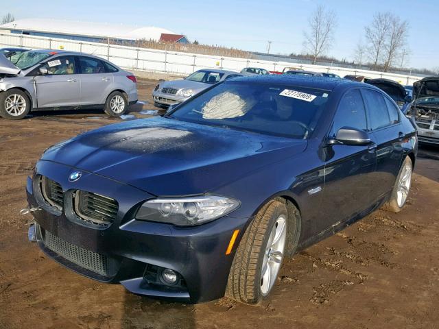 WBA5B3C59ED538833 - 2014 BMW 535 XI GRAY photo 2