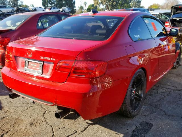 WBAKG1C55BE617544 - 2011 BMW 335 IS RED photo 4