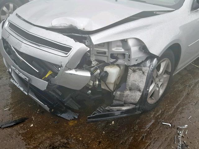1G1ZB5EB1AF234650 - 2010 CHEVROLET MALIBU LS SILVER photo 9