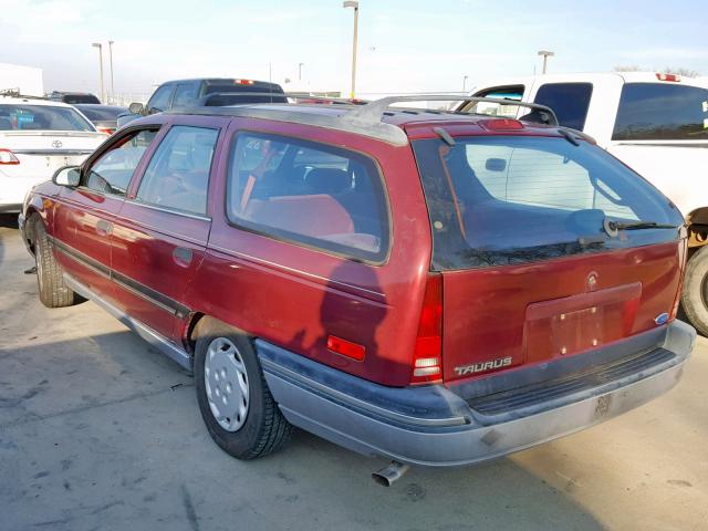 1FACP57U8LG264051 - 1990 FORD TAURUS GL BURGUNDY photo 3