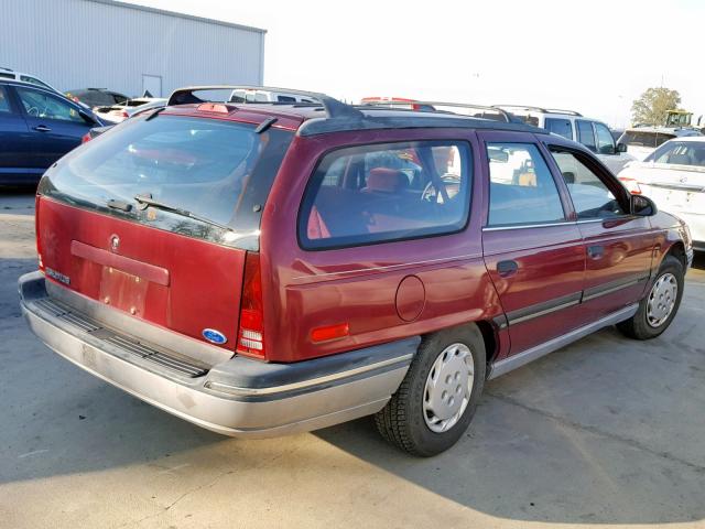 1FACP57U8LG264051 - 1990 FORD TAURUS GL BURGUNDY photo 4