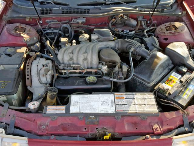 1FACP57U8LG264051 - 1990 FORD TAURUS GL BURGUNDY photo 7