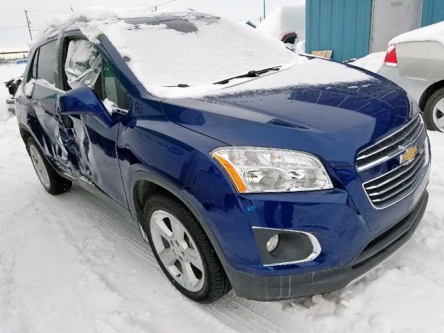 3GNCJRSB5GL144869 - 2016 CHEVROLET TRAX LTZ BLUE photo 1