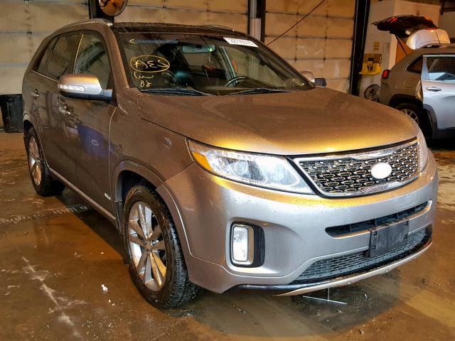 5XYKWDA73EG487898 - 2014 KIA SORENTO SX GRAY photo 1