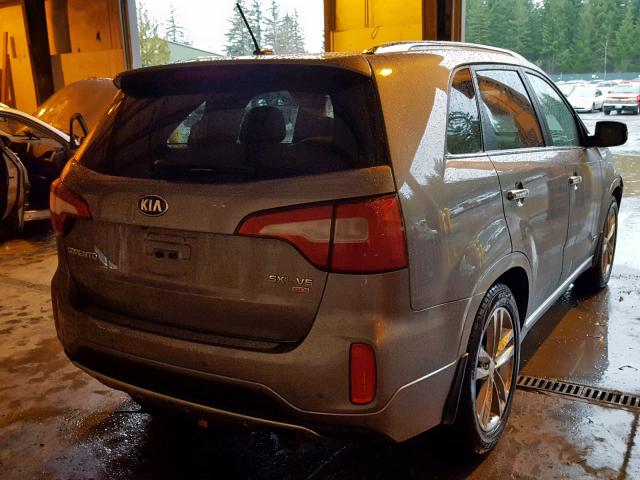 5XYKWDA73EG487898 - 2014 KIA SORENTO SX GRAY photo 4