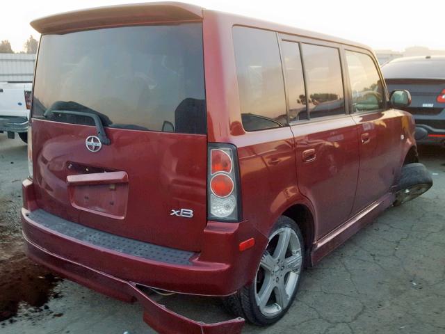 JTLKT334764092746 - 2006 TOYOTA SCION XB Қызыл фото 4