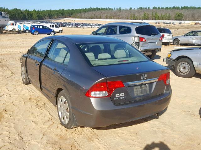 2HGFA16579H532131 - 2009 HONDA CIVIC LX 灰色 照片 3
