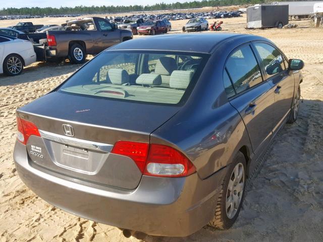 2HGFA16579H532131 - 2009 HONDA CIVIC LX 灰色 照片 4