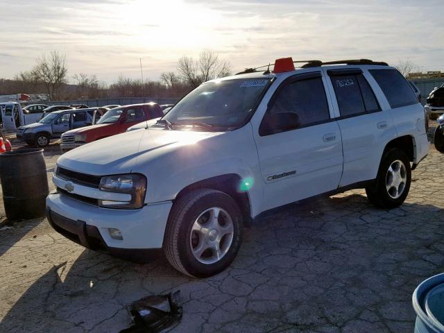 1GNDT13S742331865 - 2004 CHEVROLET TRAILBLAZE WHITE photo 2