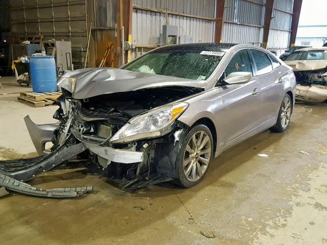 KMHFH4JGXDA329578 - 2013 HYUNDAI AZERA GLS SILVER photo 2