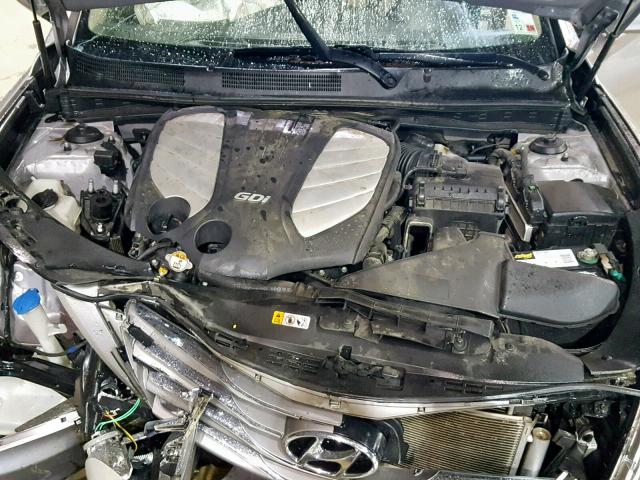 KMHFH4JGXDA329578 - 2013 HYUNDAI AZERA GLS SILVER photo 7