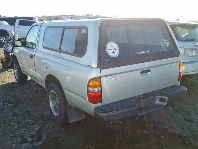 5TENL42N43Z176082 - 2003 TOYOTA TACOMA SILVER photo 3