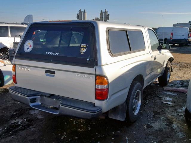 5TENL42N43Z176082 - 2003 TOYOTA TACOMA SILVER photo 4