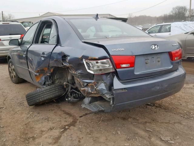 5NPET4AC3AH618205 - 2010 HYUNDAI SONATA GLS BLUE photo 3