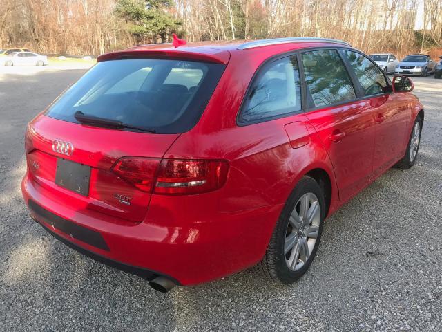 WAUVF78KX9A222729 - 2009 AUDI A4 2.0T AV RED photo 4