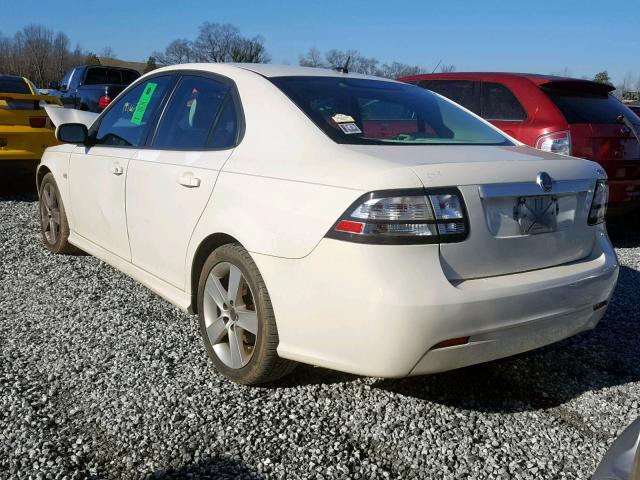 YS3FB49YX91004061 - 2009 SAAB 9-3 2.0T WHITE photo 3