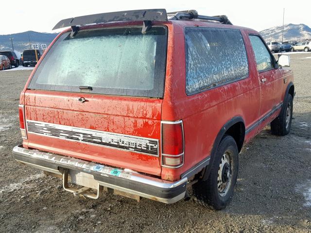 1G8CT18B3F8123845 - 1985 CHEVROLET BLAZER S10 RED photo 4