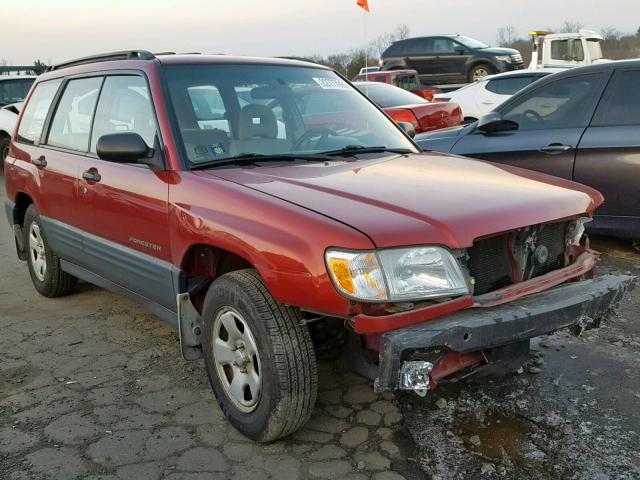 JF1SF63562H702822 - 2002 SUBARU FORESTER L RED photo 1