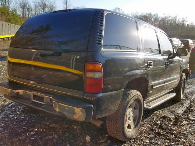 1GNEK13T91J316513 - 2001 CHEVROLET TAHOE K150 黑色 照片 4