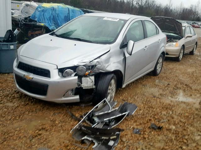 1G1JC5SH3F4174585 - 2015 CHEVROLET SONIC LT SILVER photo 2