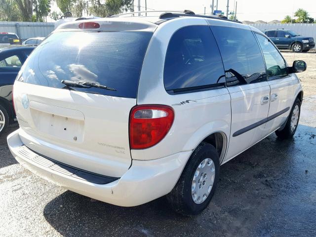 1C4GJ45323B123717 - 2003 CHRYSLER VOYAGER LX WHITE photo 4