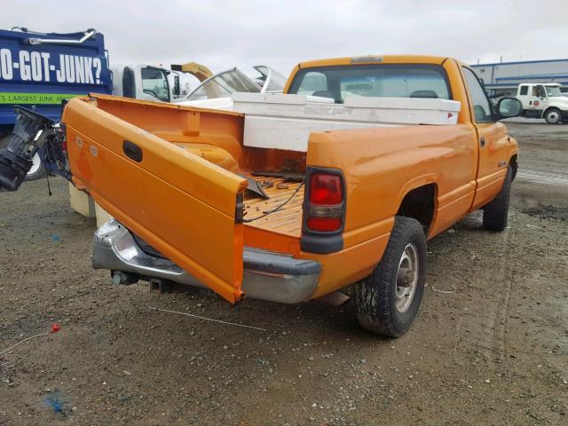 3B7KC26Z4XM570057 - 1999 DODGE RAM 2500 ORANGE photo 4