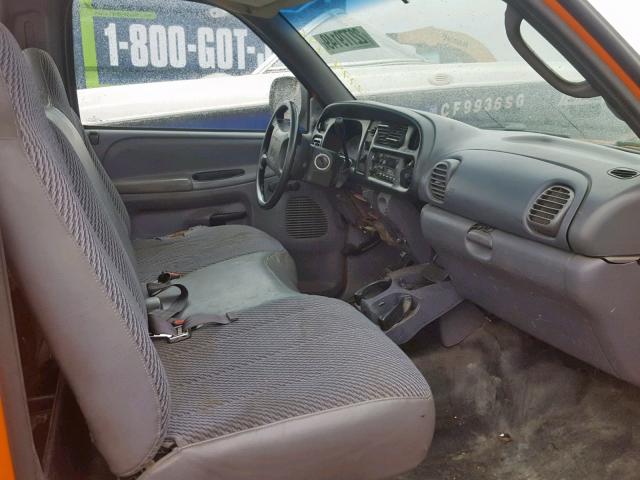 3B7KC26Z4XM570057 - 1999 DODGE RAM 2500 ORANGE photo 5