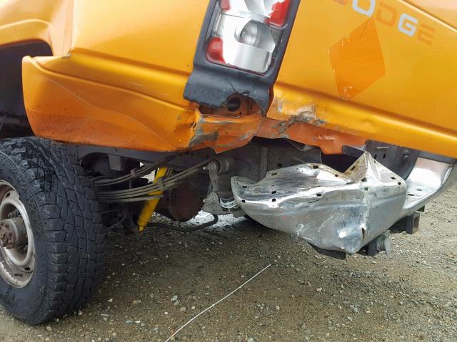3B7KC26Z4XM570057 - 1999 DODGE RAM 2500 ORANGE photo 9