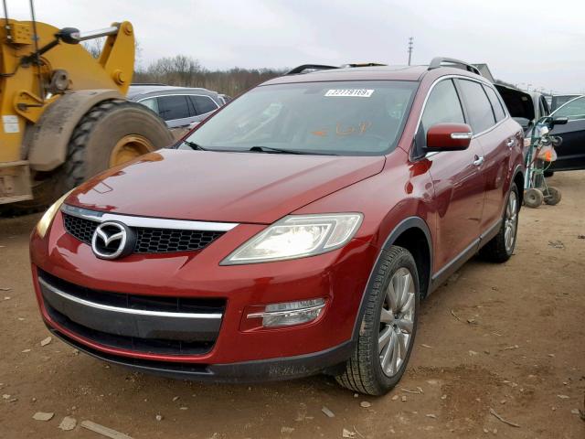 JM3TB38A990177947 - 2009 MAZDA CX-9 MAROON photo 2