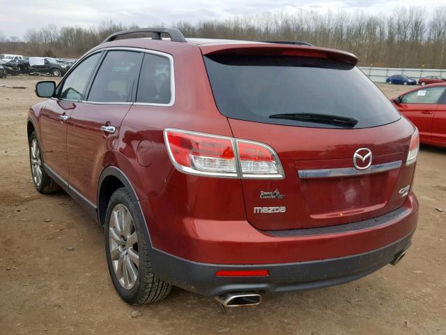 JM3TB38A990177947 - 2009 MAZDA CX-9 MAROON photo 3