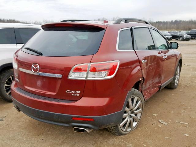 JM3TB38A990177947 - 2009 MAZDA CX-9 MAROON photo 4